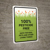 Pesticide Free Safe Portrait - Wall Sign