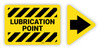 Lubrication Point Label with Arrow Lubrication Point Label with Arrow