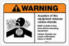 Warning: Actuation Equipment Releases Carbon Dioxide Keep Clear Landscape - Label