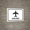Airlines White Landscape - Wall Sign Airlines White Landscape - Wall Sign
