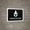 Baby Care Black Landscape - Wall Sign