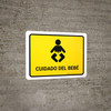 Baby Care Yellow Landscape - Wall Sign