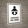 Baby Care White Spanish Portrait - Wall Sign