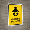 Baby Care Yellow Spanish Portrait - Wall Sign