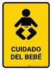 Baby Care Yellow Spanish Portrait - Wall Sign