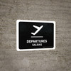 Departure Black Bilingual Spanish Landscape - Wall Sign