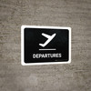 Departure Black Landscape - Wall Sign