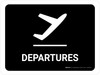 Departure Black Landscape - Wall Sign