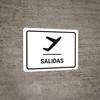 Departure White Spanish Landscape - Wall Sign