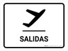 Departure White Spanish Landscape - Wall Sign