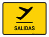 Departure Yellow Spanish Landscape - Wall Sign Departure Yellow Spanish Landscape - Wall Sign