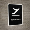 Departure Black Portrait - Wall Sign