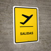 Departure Yellow Spanish Portrait - Wall Sign