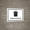 Gift Shop White Spanish Landscape - Wall Sign
