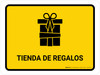 Gift Shop Yellow Spanish Landscape - Wall Sign