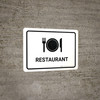 Restaurant White Landscape - Wall Sign
