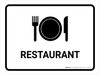 Restaurant White Landscape - Wall Sign