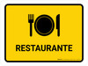 Restaurant Yellow Spanish Landscape - Wall Sign