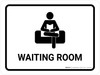 Waiting Room White Landscape - Wall Sign Waiting Room White Landscape - Wall Sign