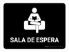 Waiting Room Black Spanish Landscape - Wall Sign