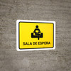 Waiting Room Yellow Spanish Landscape - Wall Sign