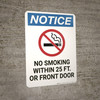 Notice: No Smoking Within - Wall Sign