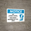 Notice: Esd Shoes Required - Wall Sign Notice: Esd Shoes Required - Wall Sign