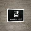 Car Rental Black Spanish Landscape - Wall Sign