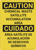 Caution: Chemical Waste Satellite Accumulation - Wall Sign Caution: Chemical Waste Satellite Accumulation - Wall Sign