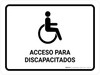 Handicapped Access White Spanish Landscape - Wall Sign