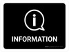 Information Black Landscape - Wall Sign