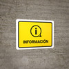 Information Yellow Spanish Landscape - Wall Sign