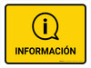 Information Yellow Spanish Landscape - Wall Sign