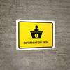 Information Yellow Portrait - Wall Sign Information Yellow Portrait - Wall Sign