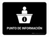 Information Desk Black Spanish Landscape - Wall Sign