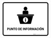 Information Desk White Spanish Landscape - Wall Sign
