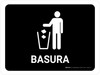 Trash Black Spanish Landscape - Wall Sign