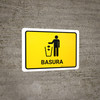 Trash Yellow Spanish Landscape - Wall Sign Trash Yellow Spanish Landscape - Wall Sign
