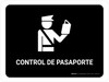 Passport Control Black Spanish Landscape - Wall Sign