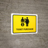 Ticket Purchase Yellow Landscape - Wall Sign