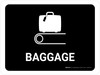 Baggage Black Landscape - Wall Sign