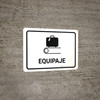 Baggage White Spanish Landscape - Wall Sign