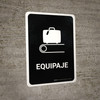 Baggage Black Spanish Portrait - Wall Sign