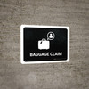 Baggage Claim Black Landscape - Wall Sign Baggage Claim Black Landscape - Wall Sign