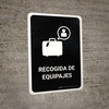 Baggage Claim Black Spanish Portrait - Wall Sign