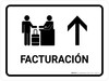 Check In With Up Arrow White Spanish Landscape - Wall Sign