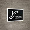 Escalators Black Spanish Landscape - Wall Sign