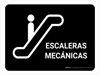 Escalators Black Spanish Landscape - Wall Sign