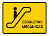 Escalators Yellow Spanish Landscape - Wall Sign