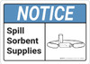Notice: Spill Sorbent Storage ANSI - Wall Sign Notice: Spill Sorbent Storage ANSI - Wall Sign